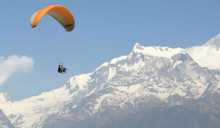 Paragliding in pokhara