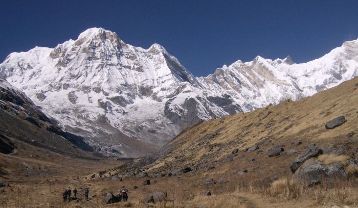 view from annapurna base camp trek