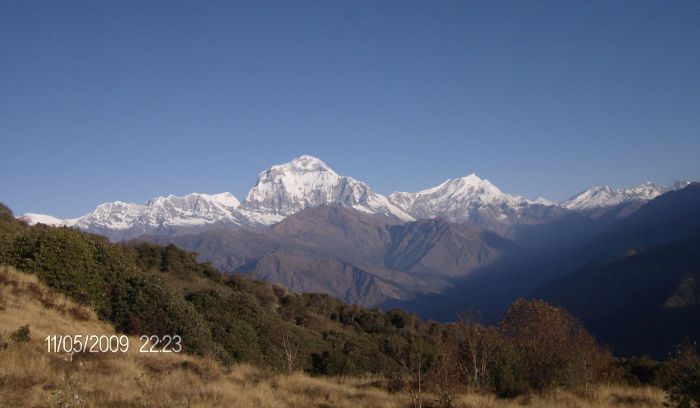 View from Ghorepani on the way to Annapurna base camp