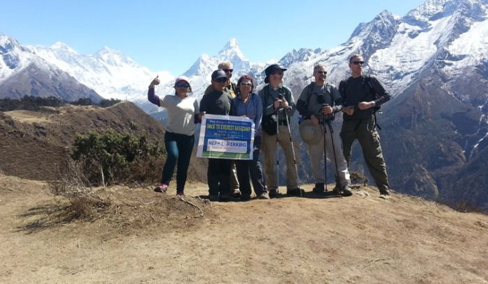 Hill top view from Top of Namche- on the way to Everest base camp