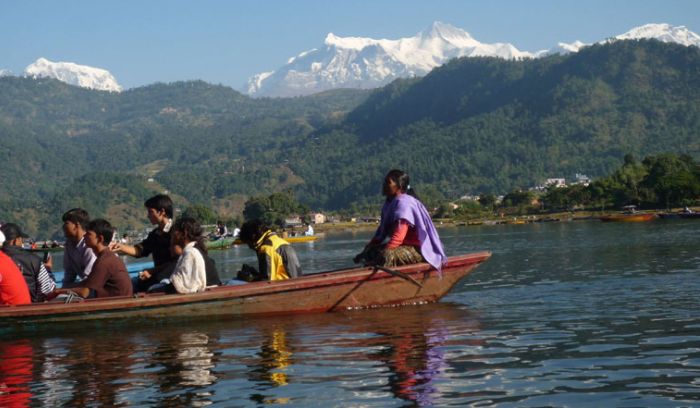Boating at Fewa Lake, pokhara