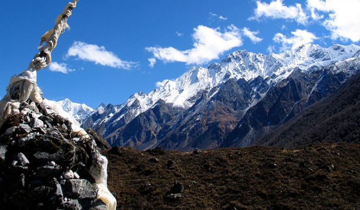 View from Kyanzin, Langtang