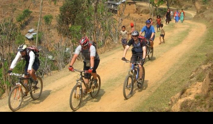 Mountain biking tour around Kathmandu