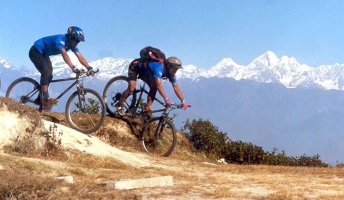 Biking around Kathmandu valley