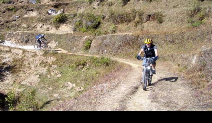 Mountain biking tour around Kathmandu