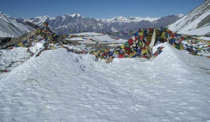 at top of Throng la pass( 5416m)