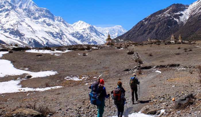 Trekking in Annapurna circuit