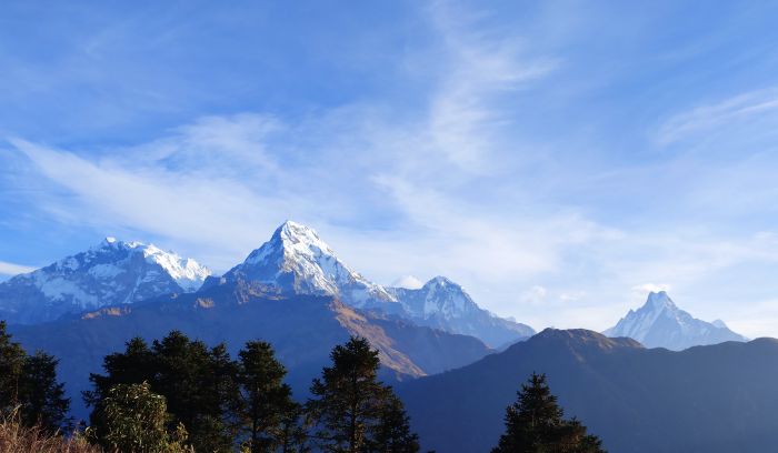 View from Ghorepani( 2870m)- Luxury Annapurna view trek