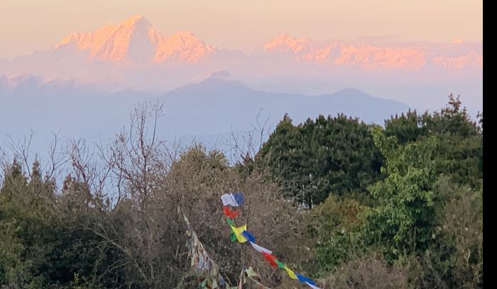 sun set view from Nagarkot View tower, Nagarkot