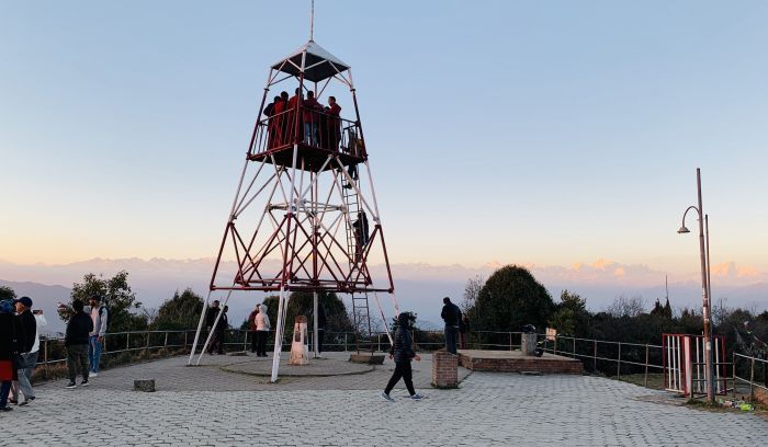 Nagarkot view Tower sunset view