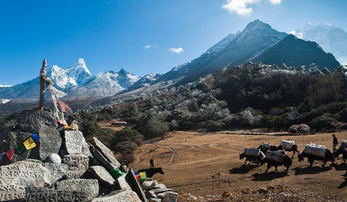 View from Syangboche, Everest