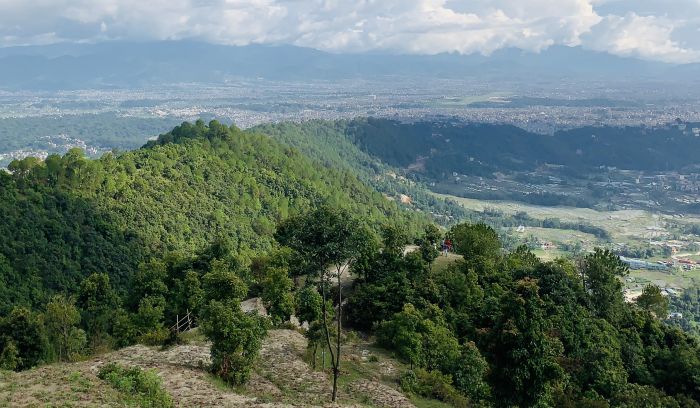  Kathmandu valley View from Resort area, Tare Bhir, Shivapuri National park