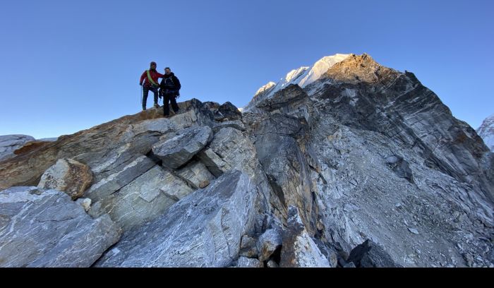 Crampon point of Lobuche