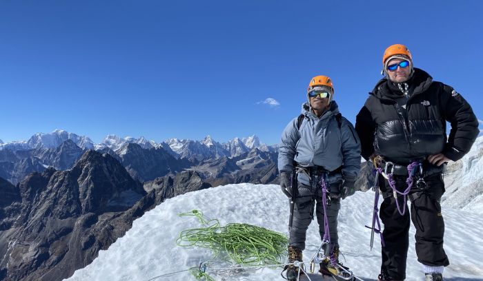 at Top of Lobuche peak 6119m