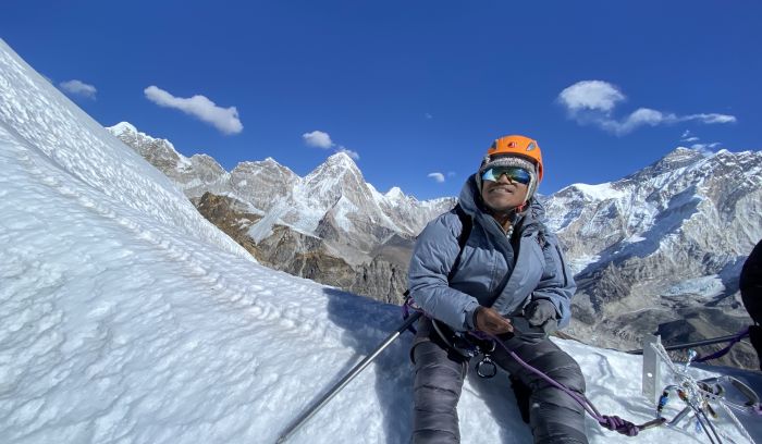 View from Lobuche peak