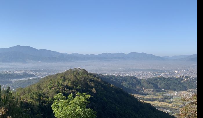 Kathmandu city view from Shivapuri National park