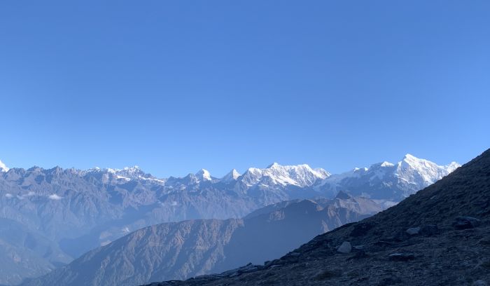 View from Pikey hill-4065m