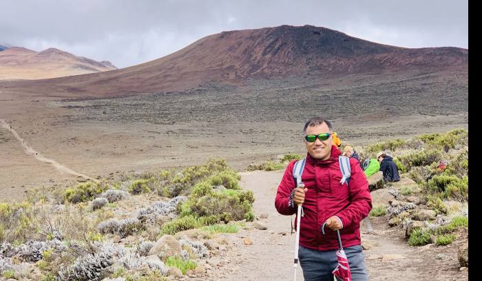 pasang sherpa-on the way to mount Kilimanjaro