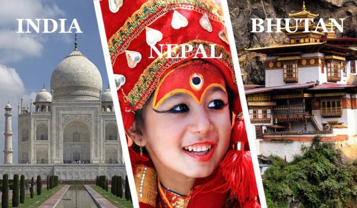 Multi Country Tour Package | Nepal India Bhutan Tour