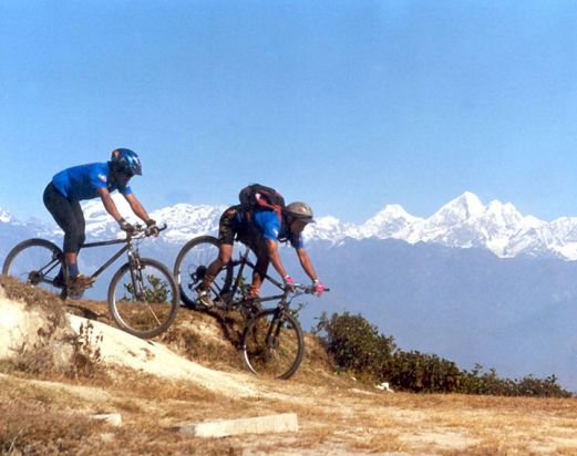 Mountain biking tour around Kathmandu